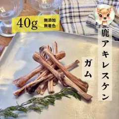 送料込み‼️鹿アキレスケン ガム 40g 無添加おやつ 鹿ジャーキー ジビエのサムネイル