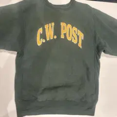 Champion REVERSE WEAVE C.W.POSTグリーン USA製
