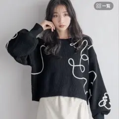 ローリーズファーム エンブロイダリーニップルオーバーLS