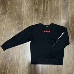 W♡C レディース　子供服　スウェット 黒