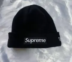 Supreme New Era Box Logo Beanie ブラック