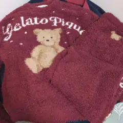 再度！値下げしました！Gelato Pique ルームウェアセット バーガンディ