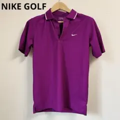 美品✨ NIKE GOLF ナイキ ゴルフ メンズ パープル ポロシャツ M