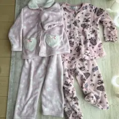 ピンク フリース パジャマセット 120