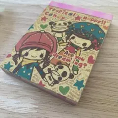 平成レトロ　女の子　ミニ　メモ帳