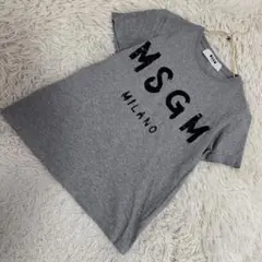 MSGM ロゴTシャツ グレー S カジュアル シンプル 着回し プリントのサムネイル