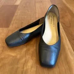 MARGARET HOWELL idea レザー フラットパンプス 23cm 黒のサムネイル