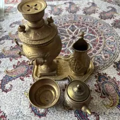 アンティーク 真鍮製 サモワール ロシア 湯沸かし器 - メルカリ