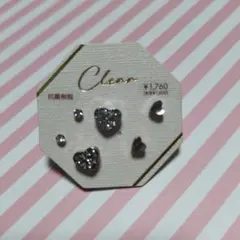 ハート型ピアスセット