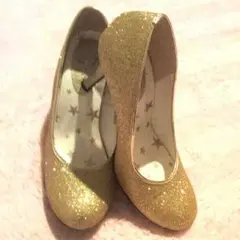 POOL SIDE ラメパンプス