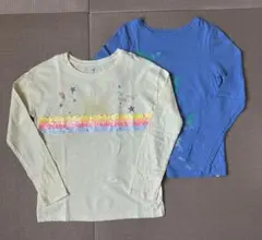 GAP Kids 長袖カットソー イエロー ブルー 150cm 2枚