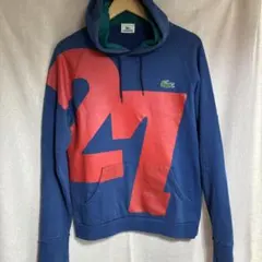 LACOSTE メンズ パーカー ブルー 4