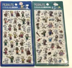 スヌーピー　ボンボンドロップ　PEANUTS 3Dシール 2枚セット　韓国限定