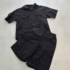 GUキッズサファリシャツ＆パンツセットアップ150cm