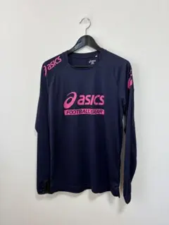 【O】asics アシックス トレーニングシャツ プラクティスシャツ ネイビー