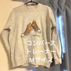 Converse スニーカーイラスト トレーナー M グレー