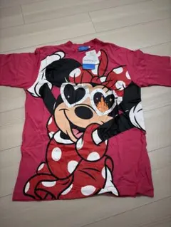 【新品、タグ付き】ミニーマウス Tシャツ サングラス S ピンク