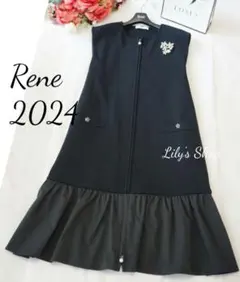 未使用品♡Reneルネ2024♡パール付き ニットワンピース ブラック 2025年最新】rene ルネ ワンピースの人気アイテム - メルカリ