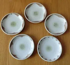 たち吉　花柄陶器皿5枚セット