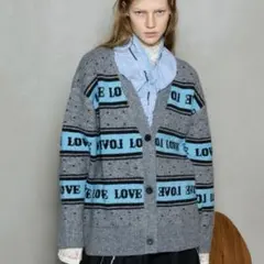 LOVE Jacquard Cardigan / LOVEジャカードカーディガンのサムネイル