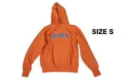 MOMA CHAMPION HOODIE ORANGE SIZE S