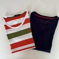 メンズ ブラックレーベルTシャツ 2枚セットのサムネイル
