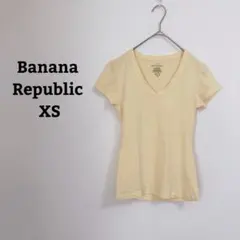 バナナリパブリック　Tシャツ　カットソー　シンプル　Vネック　ストレッチ　XSのサムネイル