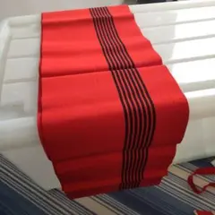 赤黒ストライプ 半幅帯