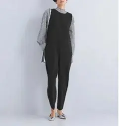 【新品】グリーンレーベルリラクシング　オールインワン　サロペット　ブラック