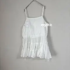 美品 mystic ティアード キャミソール トップス ノースリーブ レイヤード