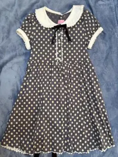 【Angelic Pretty】アンジェリックプリティ ひざ丈　ドットワンピースのサムネイル
