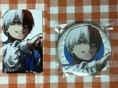 僕のヒーローアカデミア GIGA全サ 轟焦凍 缶バッジ＆キャラカード