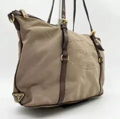 美品　PRADA 三角ロゴトートバッグ　ショルダーバッグ　サフィアーノ