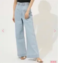 AZUL by moussy DARTS DENIM WIDE デニムパンツ