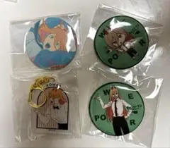 パワー　アクリルキーホルダー　缶バッジ　チェンソーマンカフェ
