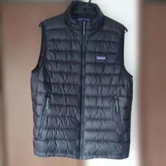 patagonia 黒 ダウンベスト Lサイズ - メルカリ