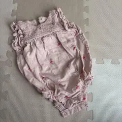 【お値下げ中】baby GAP フラミンゴ柄ノースリーブロンパース 6-12ヶ月