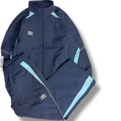 J7180 新品 アンブロ エディフィス別注 トラックセットアップ 紺 M/L