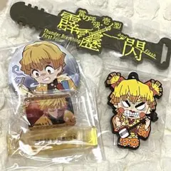 鬼滅の刃 我妻善逸 七夕 缶バッジ 無限列車 アクキー ラバスト