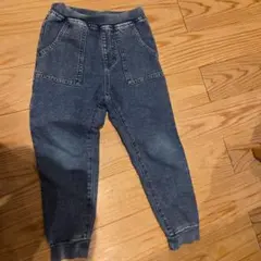 デニム ストレッチ　パンツ 130　ジョガーパンツ
