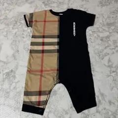BURBERRY チェック柄ロンパース 74cm