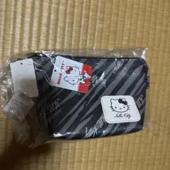 ハローキティ ポーチ ブラック ゼブラ柄 アベイル