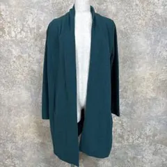 grove ロングカーディガン Mサイズ 羽織り カーデ グリーン 春コーデ