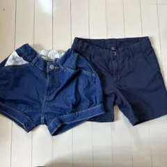 GAPKIDSデニムショートパンツ レース調整付き