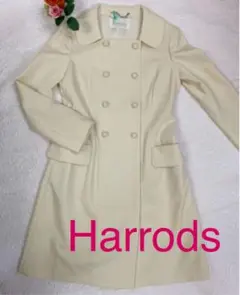 《美品》☆Harrods☆ライトウールコート　２のサムネイル
