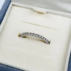 Canal 4C シルバーリング 約9号 ストーン　アクセサリー　指輪　ロゴ