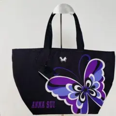 ANNA SUI 山本寛斎コラボトートバッグ　紫　紺のサムネイル
