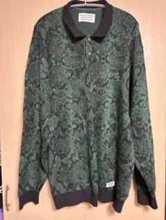 WACOMARIA【パイソンニットポロ　XXL】22FW-WMK-KN20