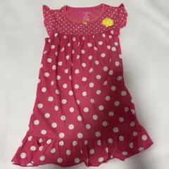 Carter's ピンク ドット柄 半袖ワンピース 4Tのサムネイル
