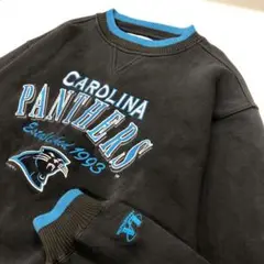 90's ロゴアスレチック カロライナ・パンサーズ NFL スウェット XL